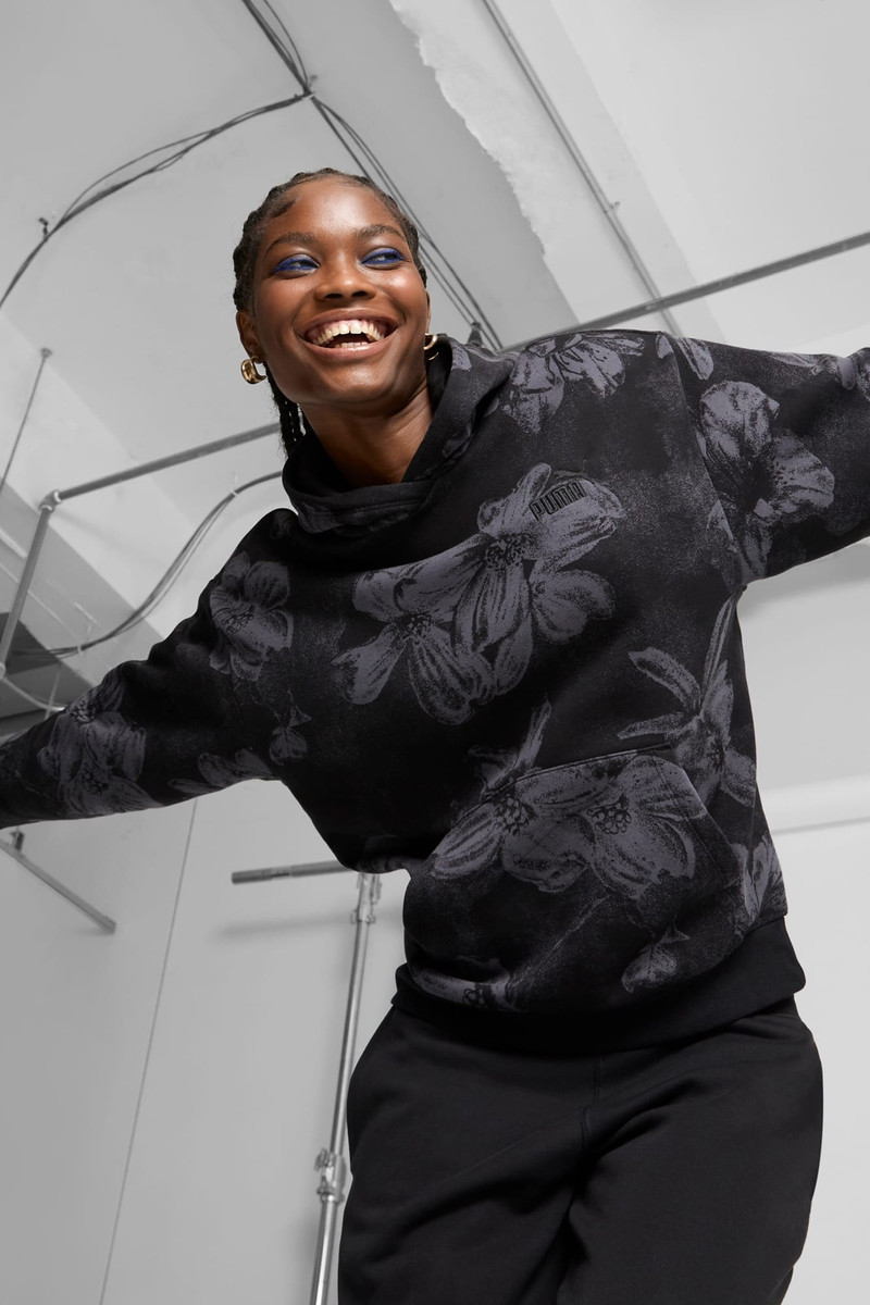 PUMA ESS+ Floral AOP Women's Hoodie outlook