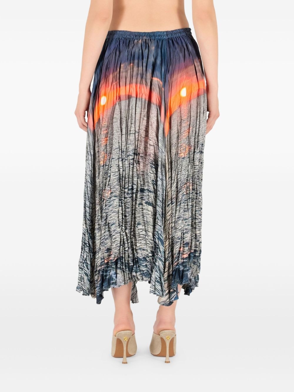 silk midi skirt - 4