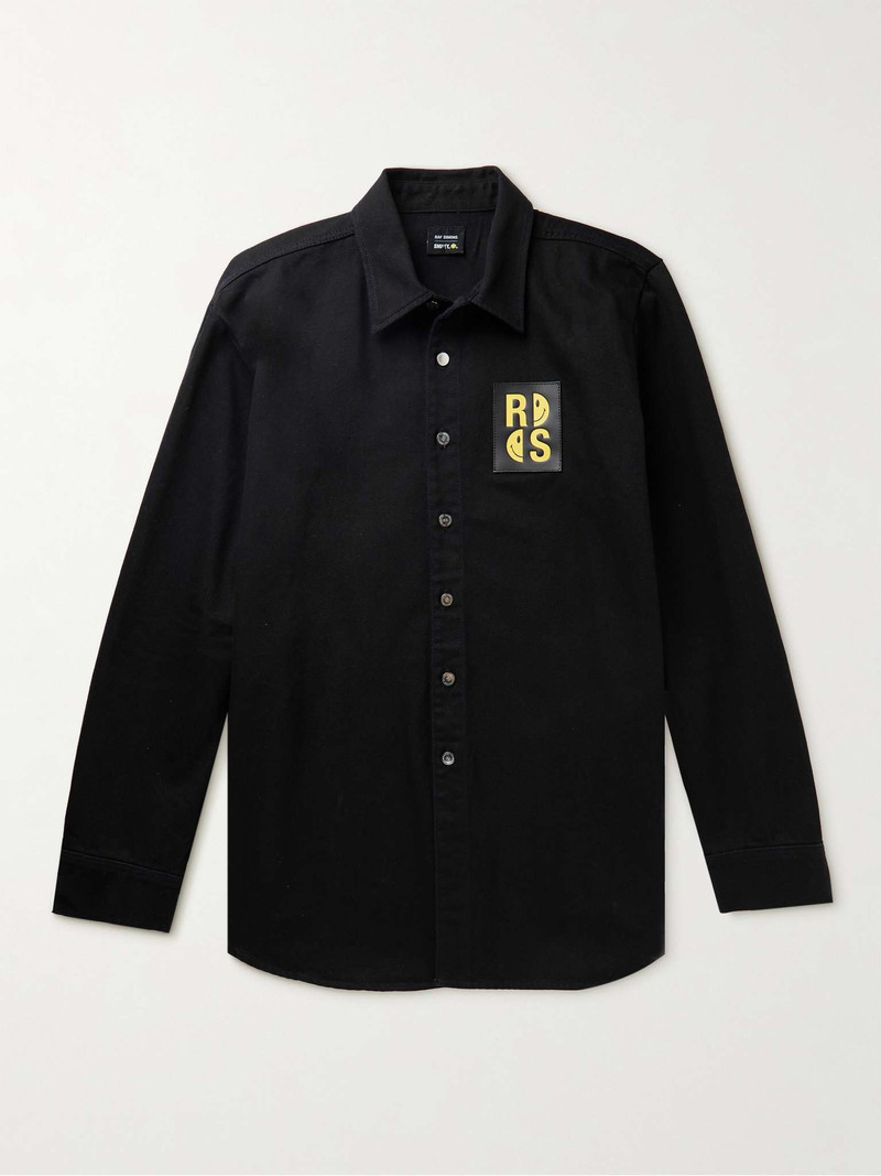 + Smiley Logo-Appliquéd Denim Shirt 1