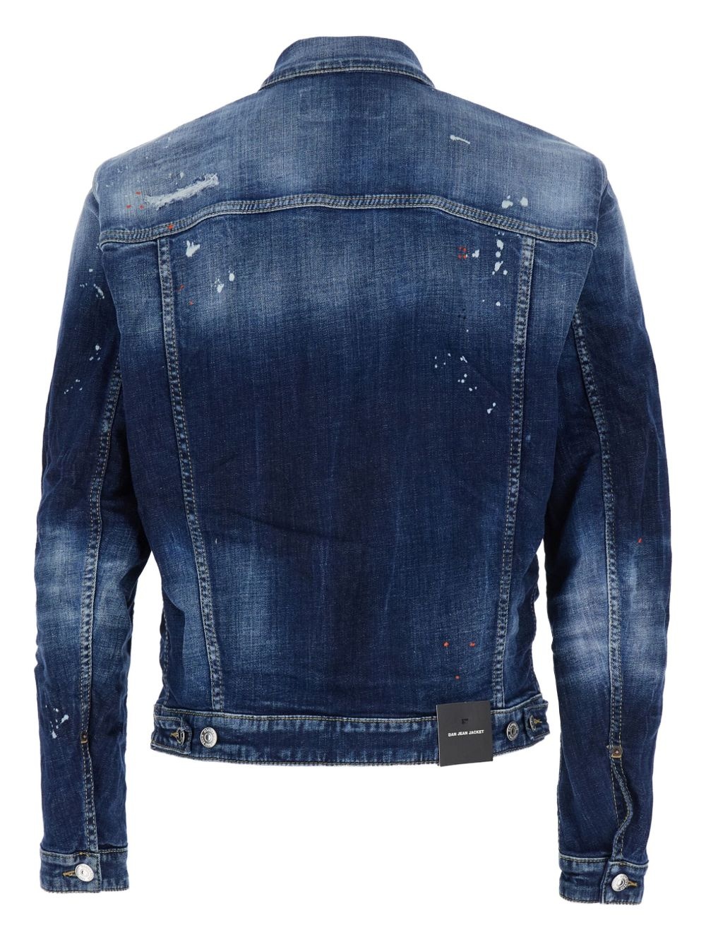 Dan painted classic-collar denim jacket - 2
