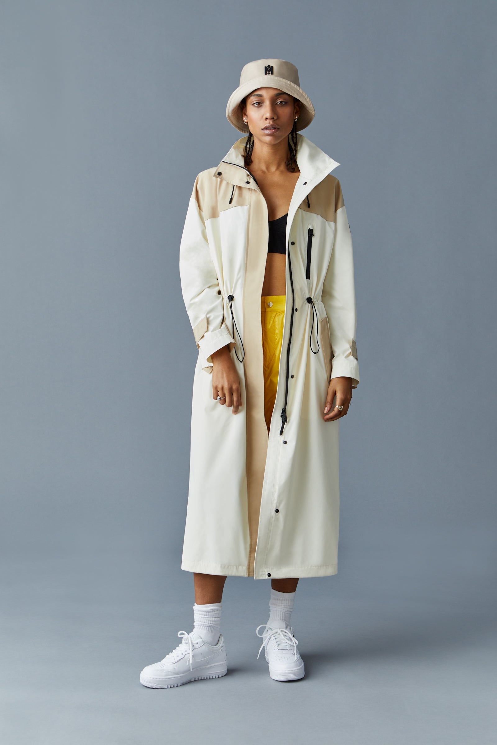 BREENA Long oversized raincoat with hood - 5