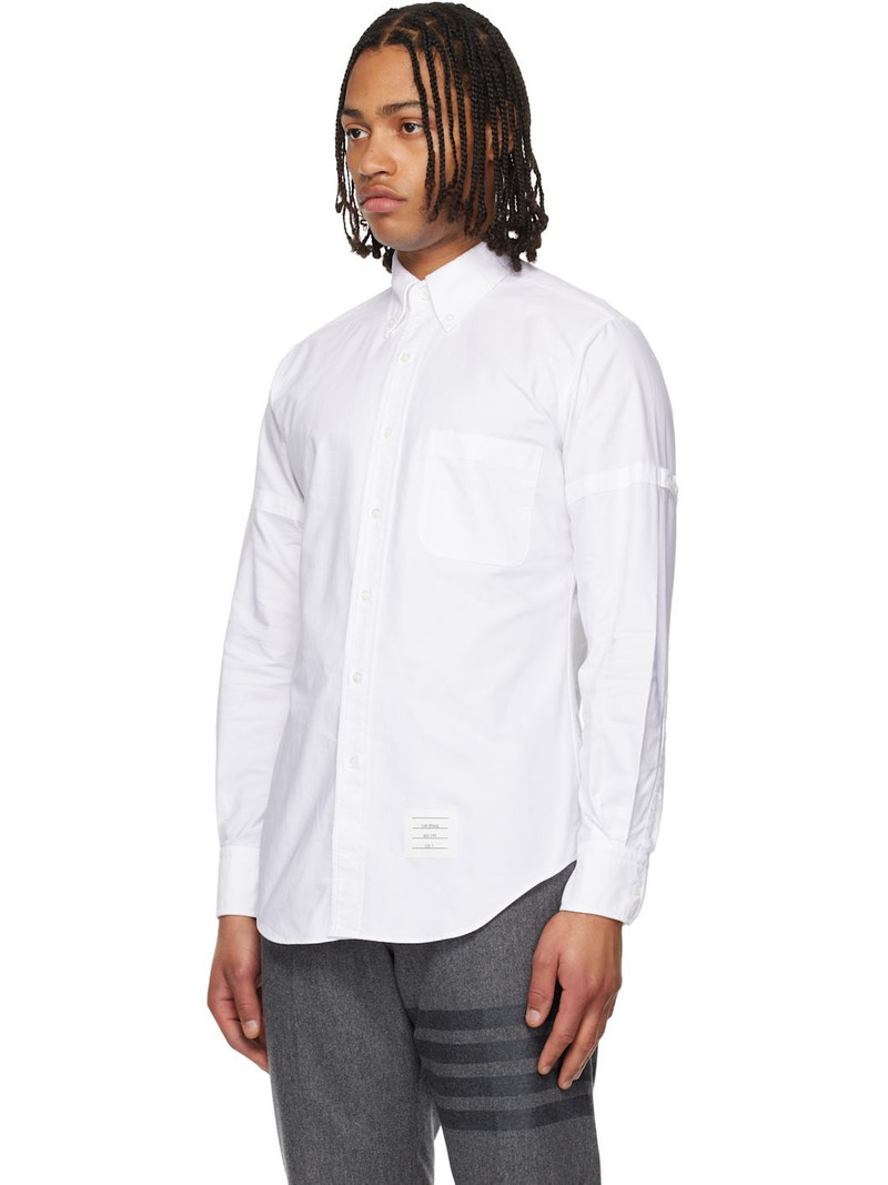 Thom Browne White Classic Armband Shirt outlook