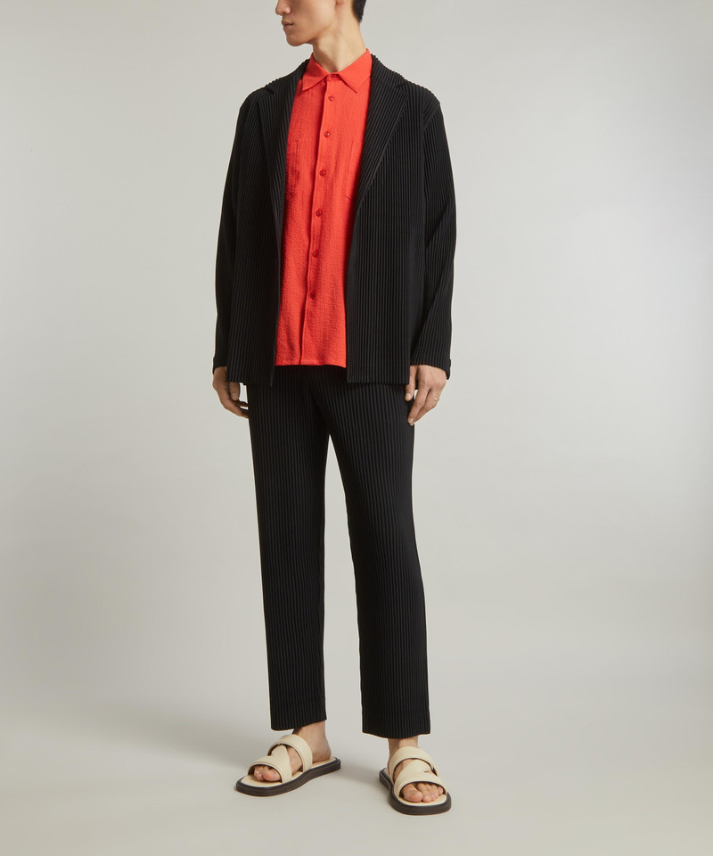 ISSEY MIYAKE Core Pleated Long Blazer outlook