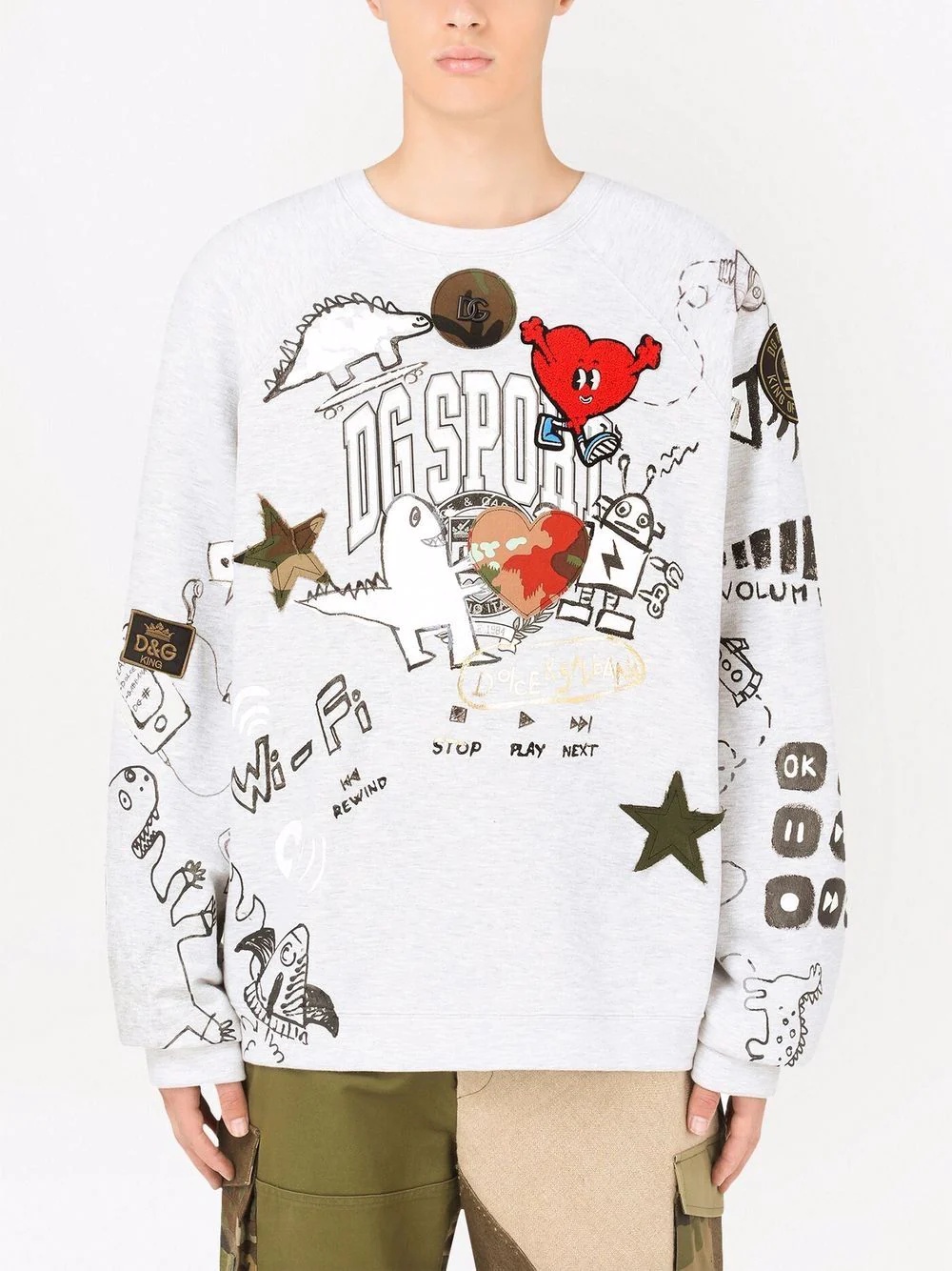 DG Sport graphic-print sweatshirt - 3