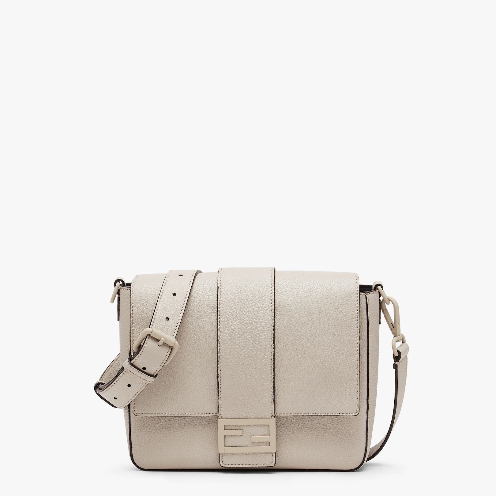 Light gray leather bag - 1