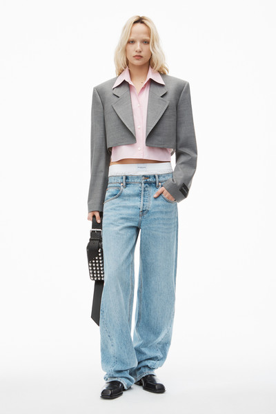 Alexander Wang Pre-Styled Cropped Blazer with Dickie outlook