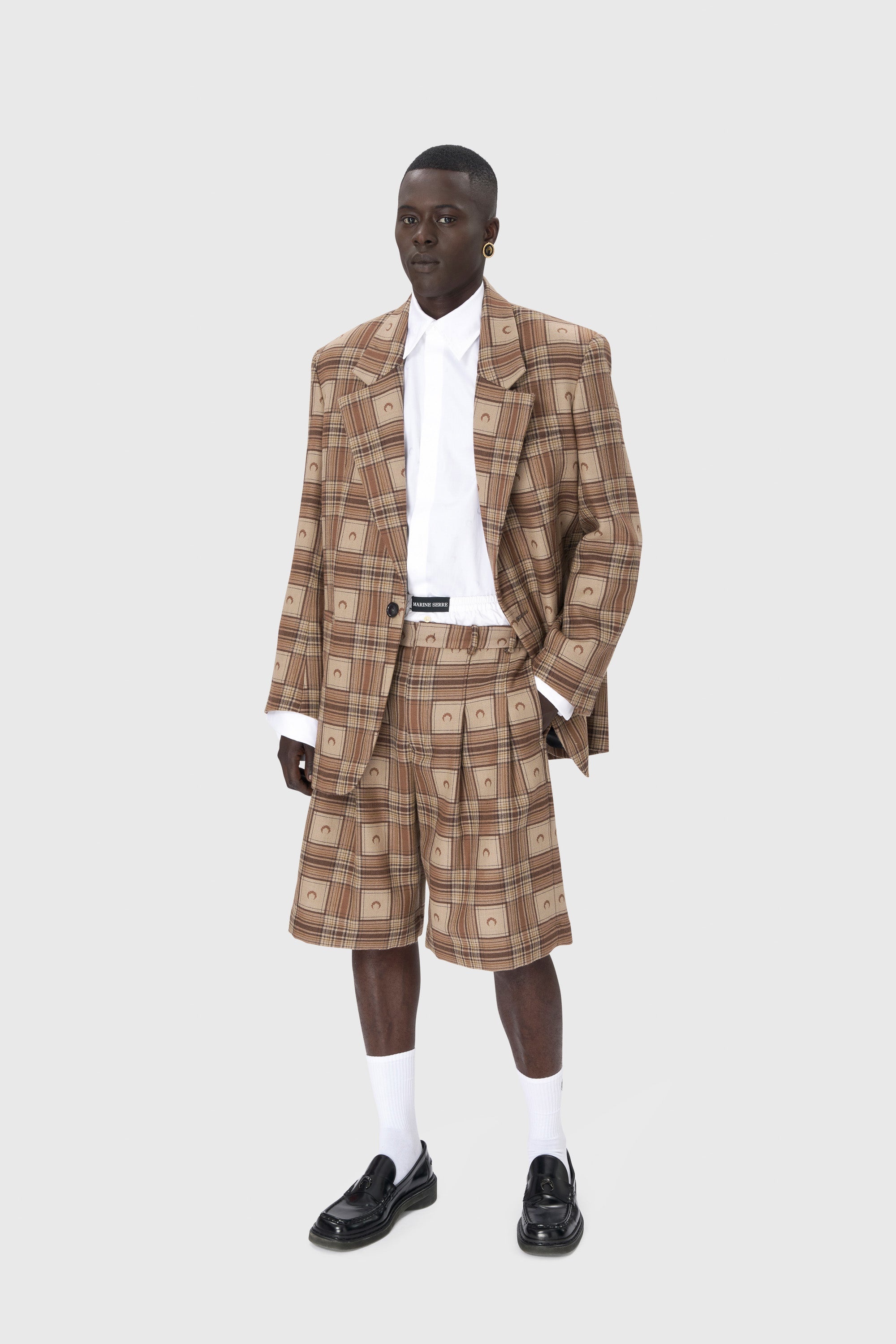Moon Checks Jacquard Boxy Jacket - 9
