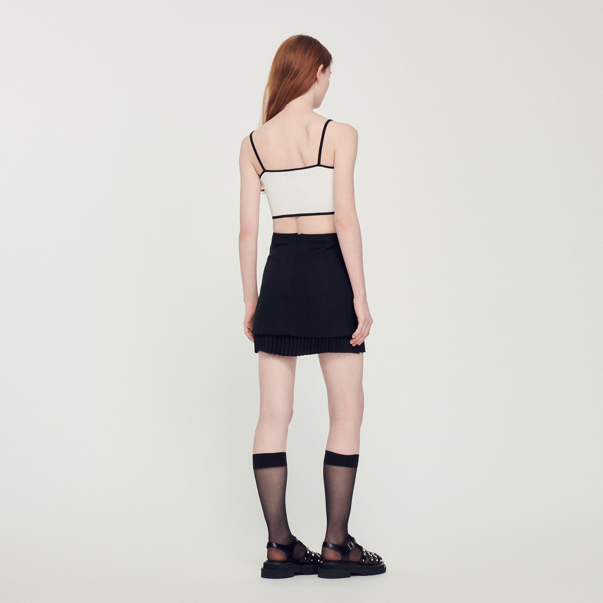 Short skirt with pleated effect - 6