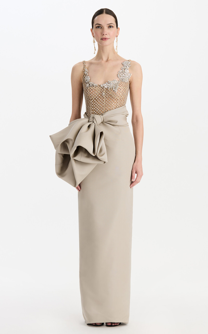 Draped Faille Gown light grey 3