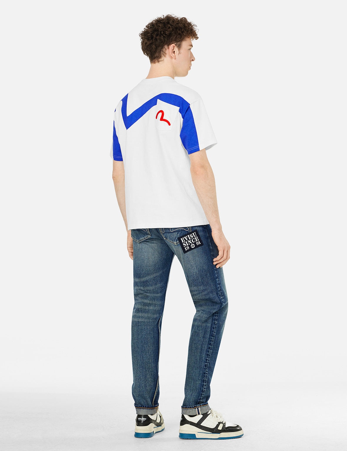 Seagull and Slogan Print Relax Fit T-shirt - 4