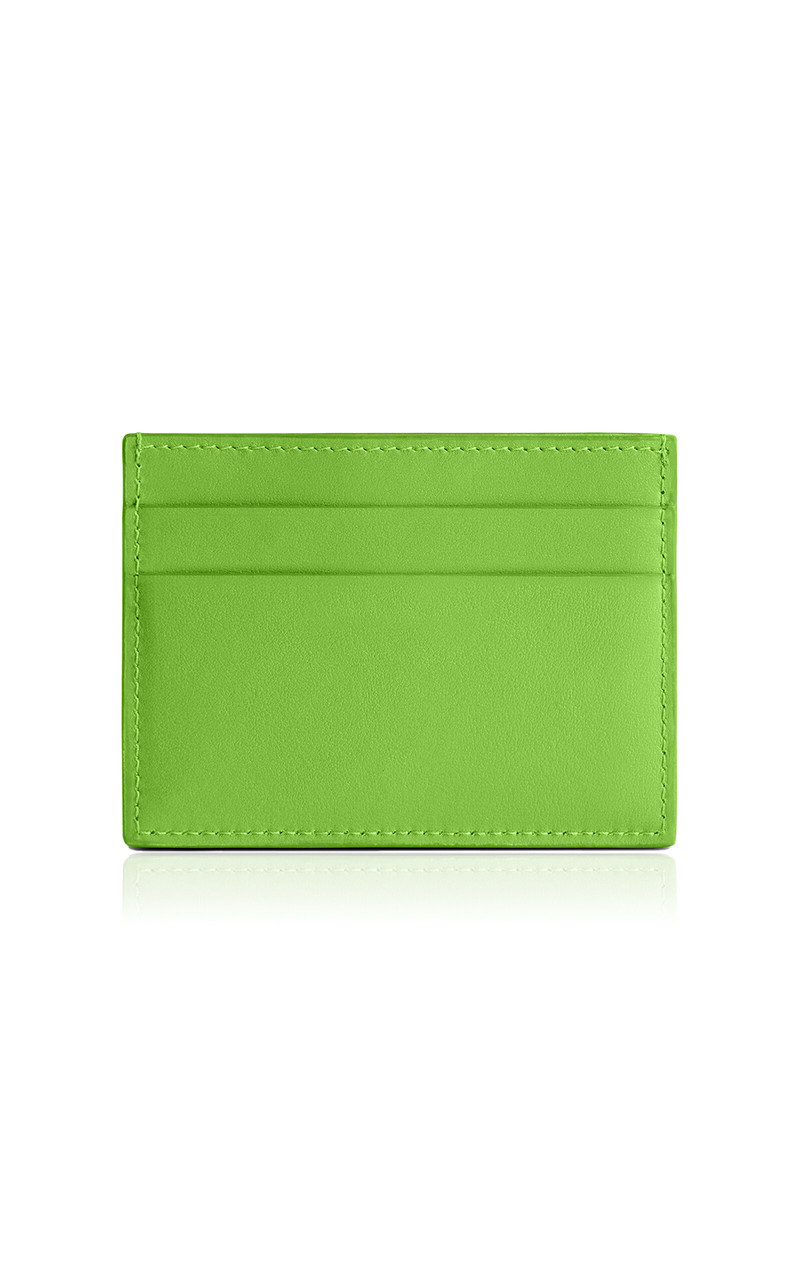 BALENCIAGA x Lamborghini Leather Card Holder green outlook