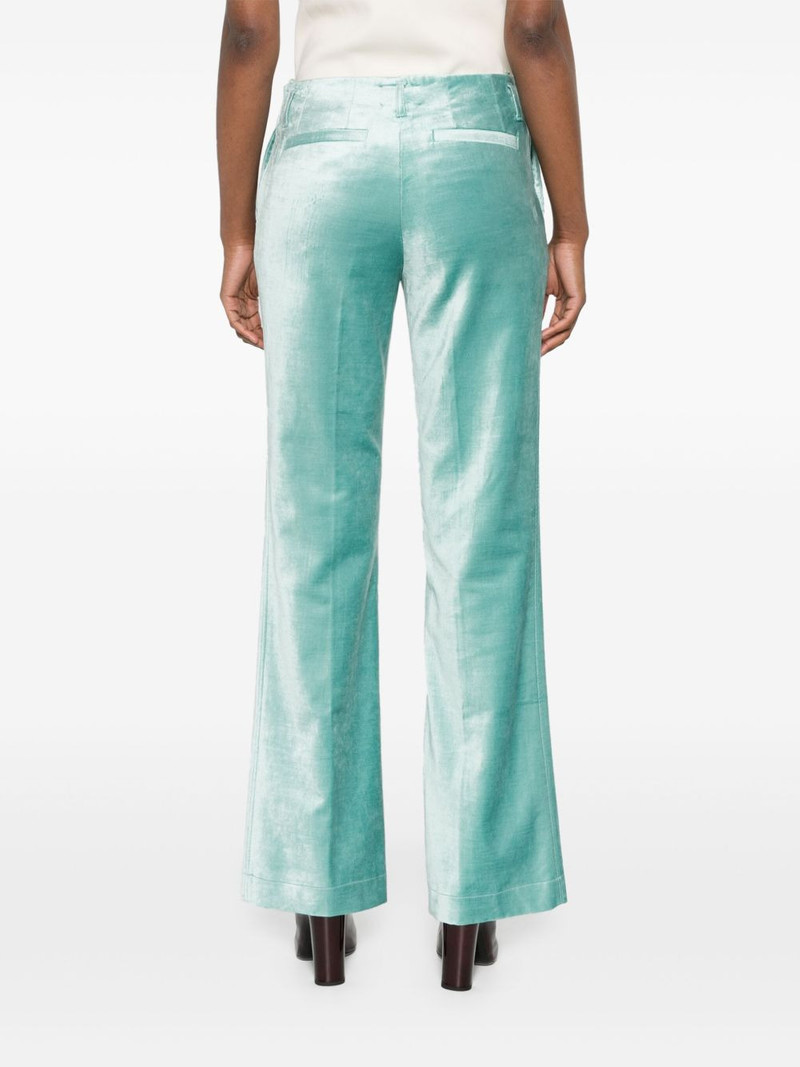 straight-leg velour trousers 4