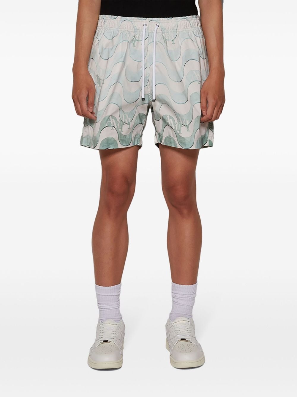 graphic-print swim shorts - 3
