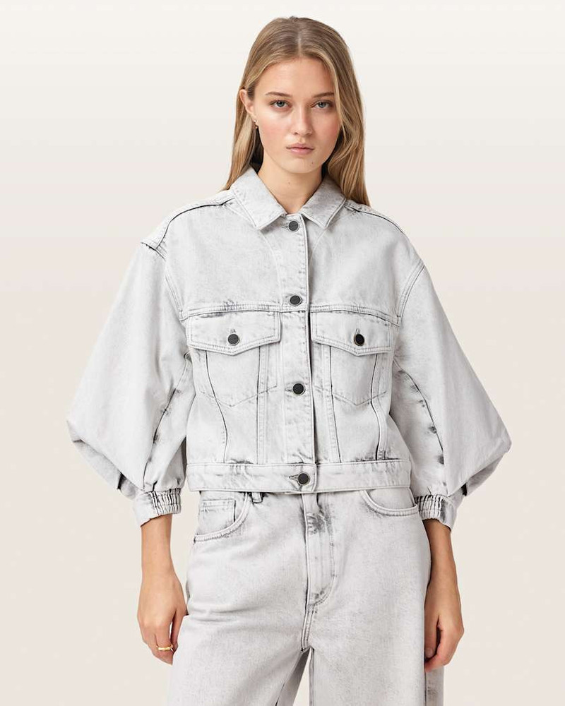 ALLSAINTS LUCA CROPPED DENIM JACKET outlook