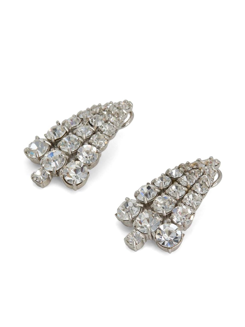 crystal-embellished earrings - 4