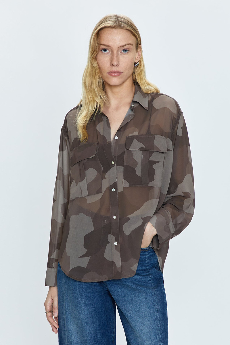 REESE SHEER SHIRT - CAMO 1
