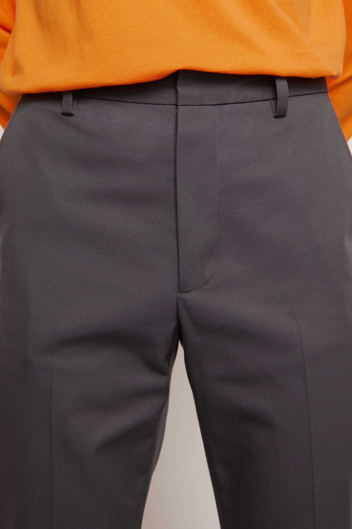 Slim-fit twill chinos grey - 5