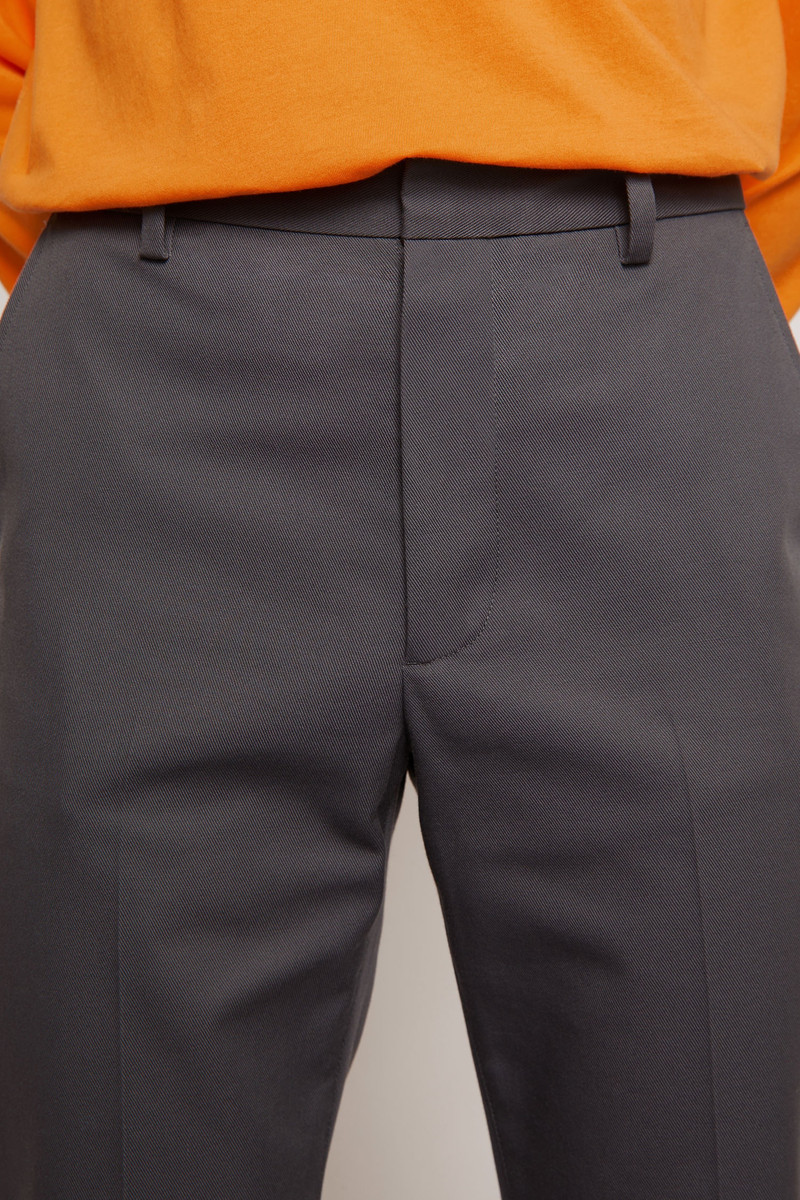 Slim-fit twill chinos grey 5