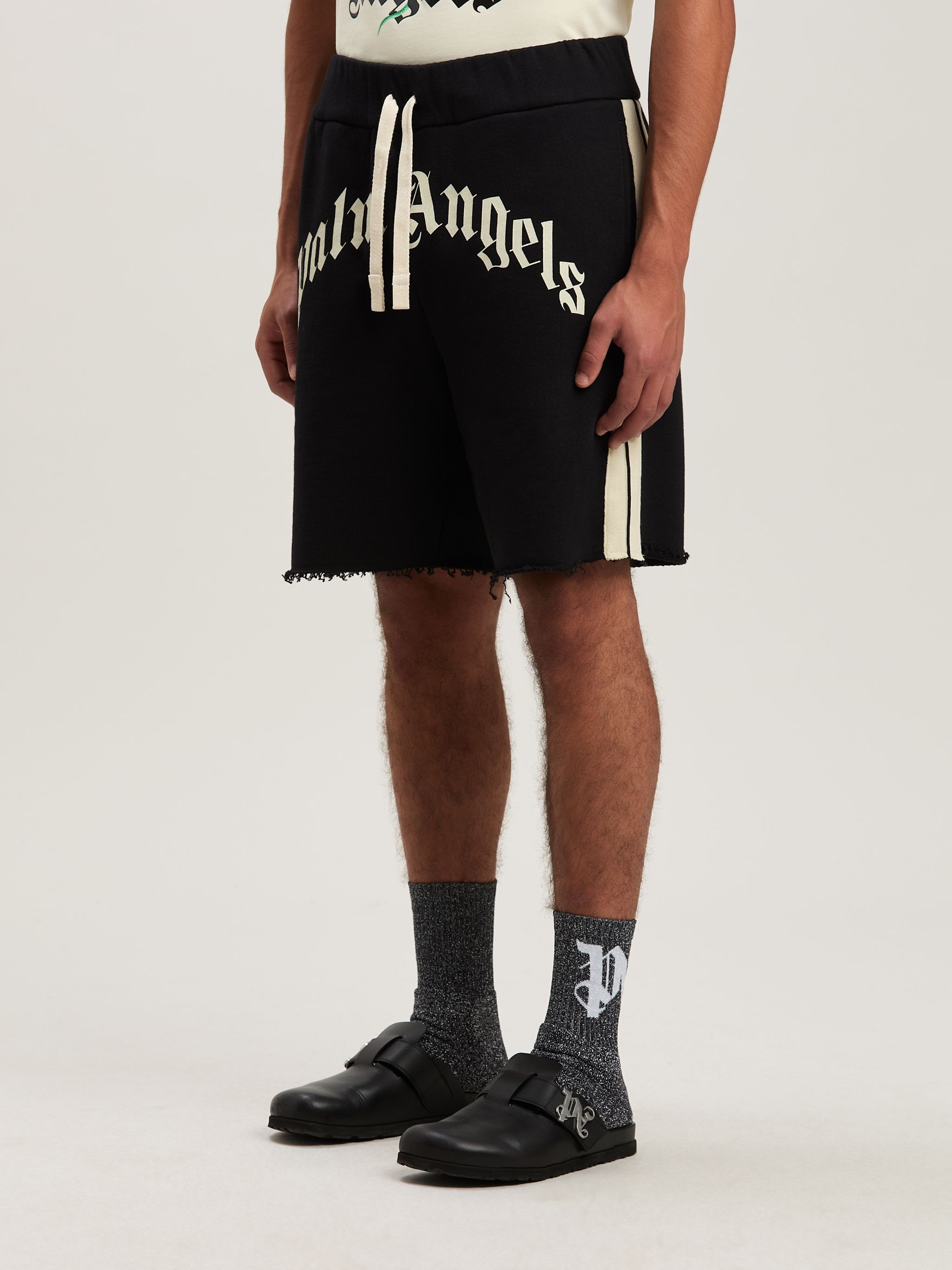 Curved Logo Track shorts - 4