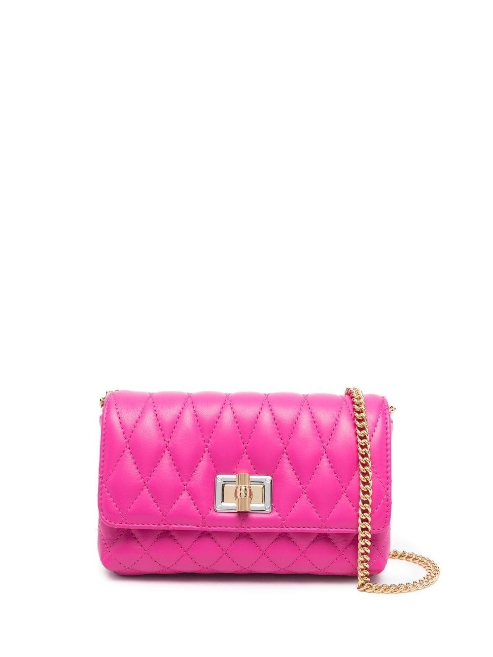 quilted-finish shoulder bag - 1