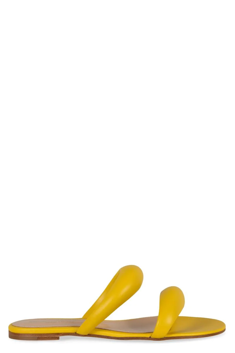 Gianvito Rossi Leather Slides - 1