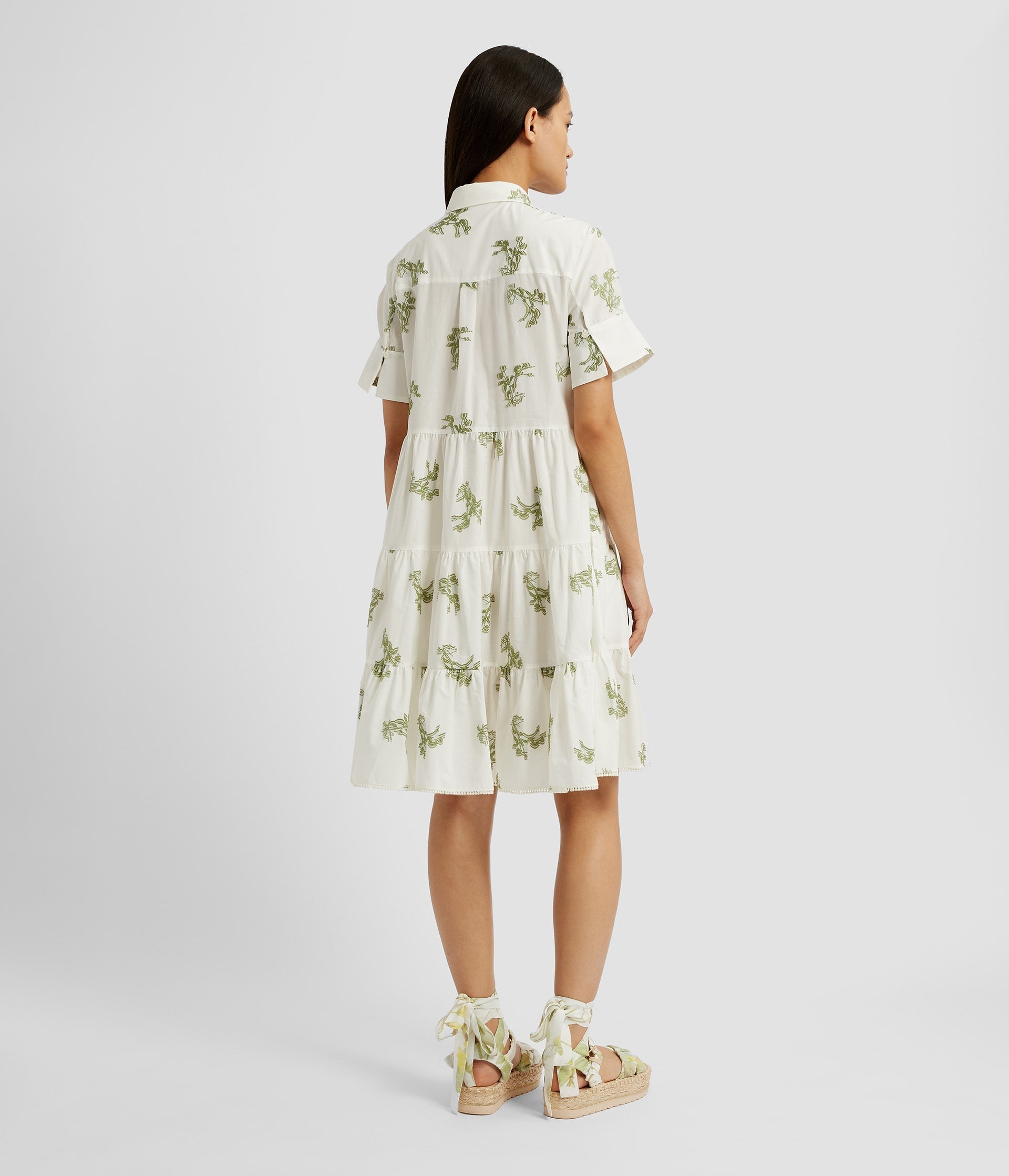 SHORT SLEEVE MINI SHIRT DRESS - 2