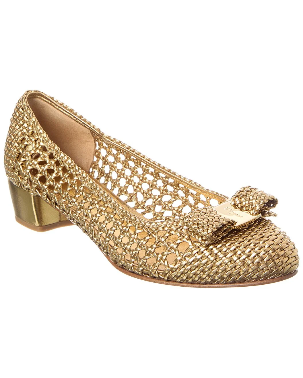 Ferragamo Vara Leather Pump - 1