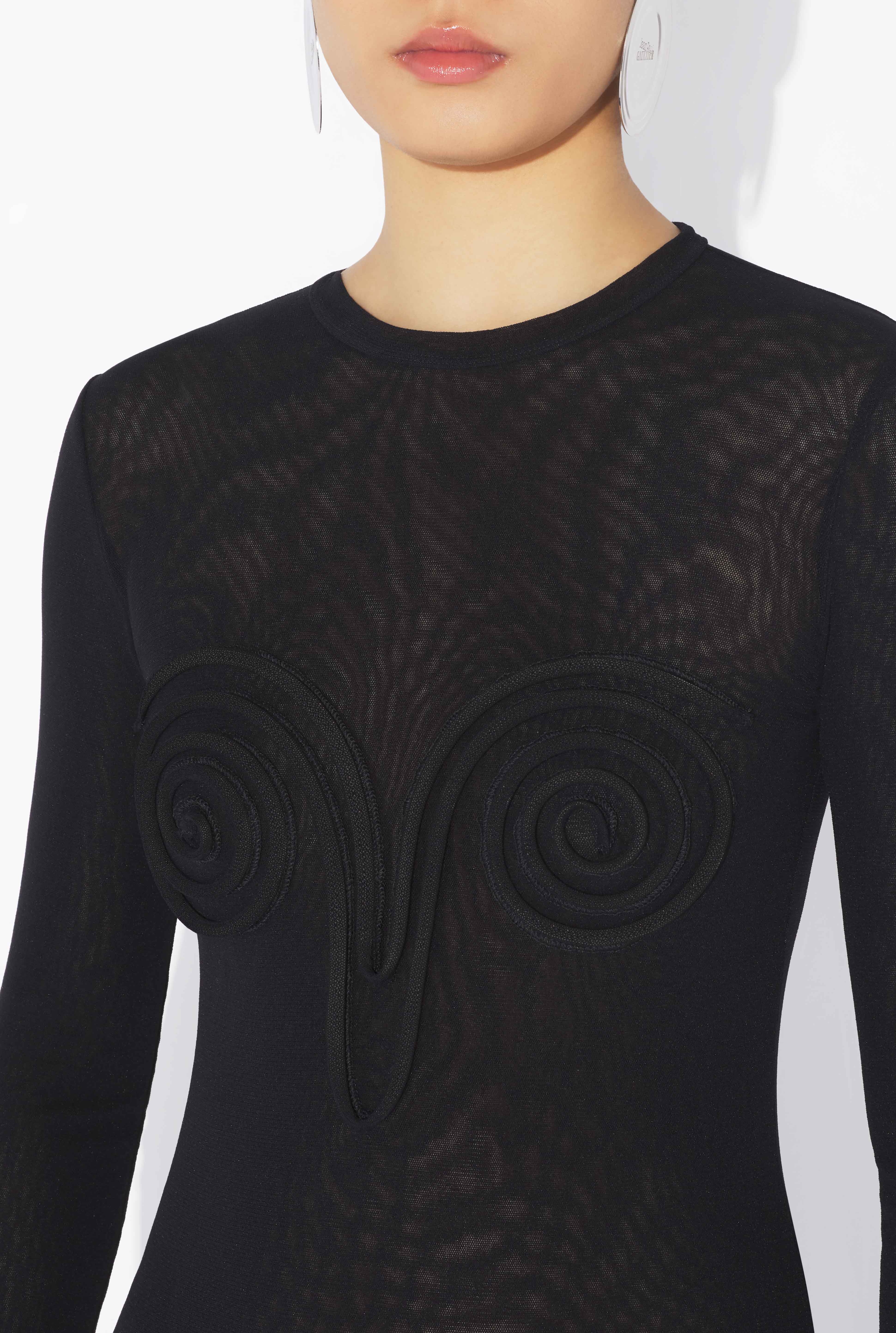 THE BLACK 3D “SPIRALE” TOP - 4