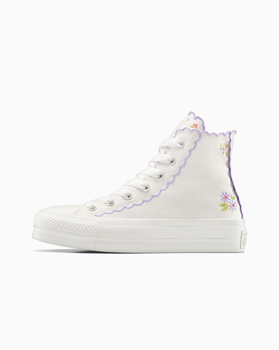 Chuck Taylor All Star Lift Platform Embroidered Flowers - 2