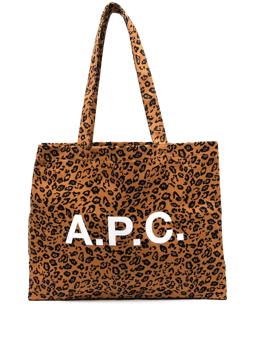 leopard print tote bag - 1