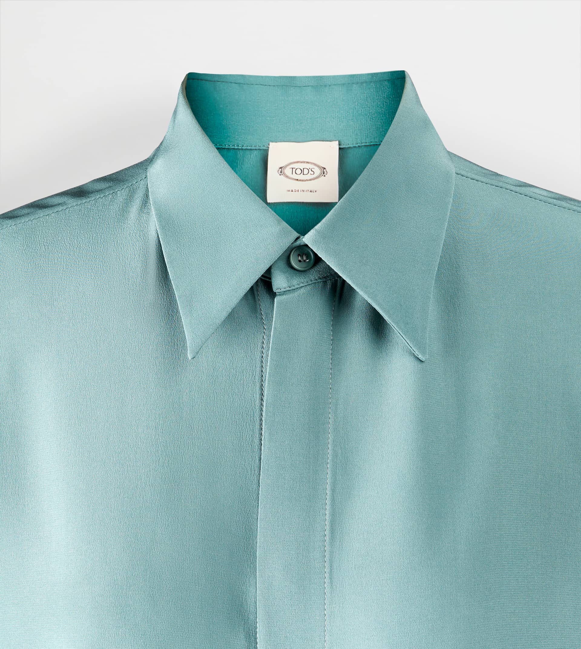 SHIRT IN SILK - GREEN - 3