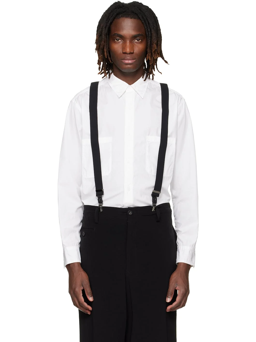 White Big Standard Chain Stitch Shirt - 1