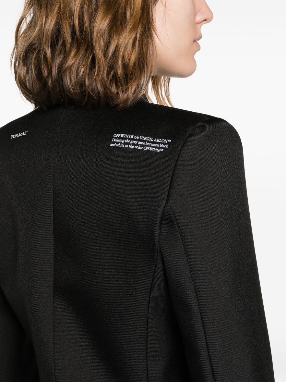 peak-lapels single-breasted blazer - 5