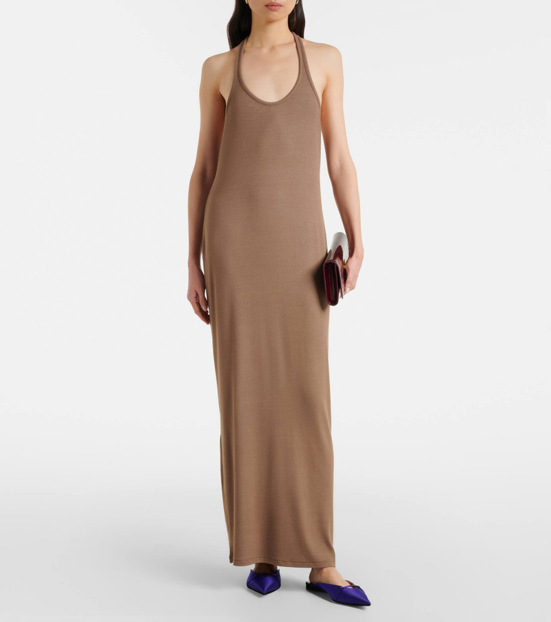 TOM FORD Racerback jersey maxi dress outlook