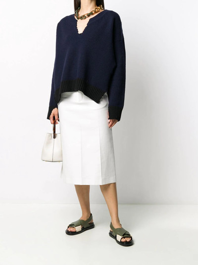 Marni cut-out knitted jumper outlook