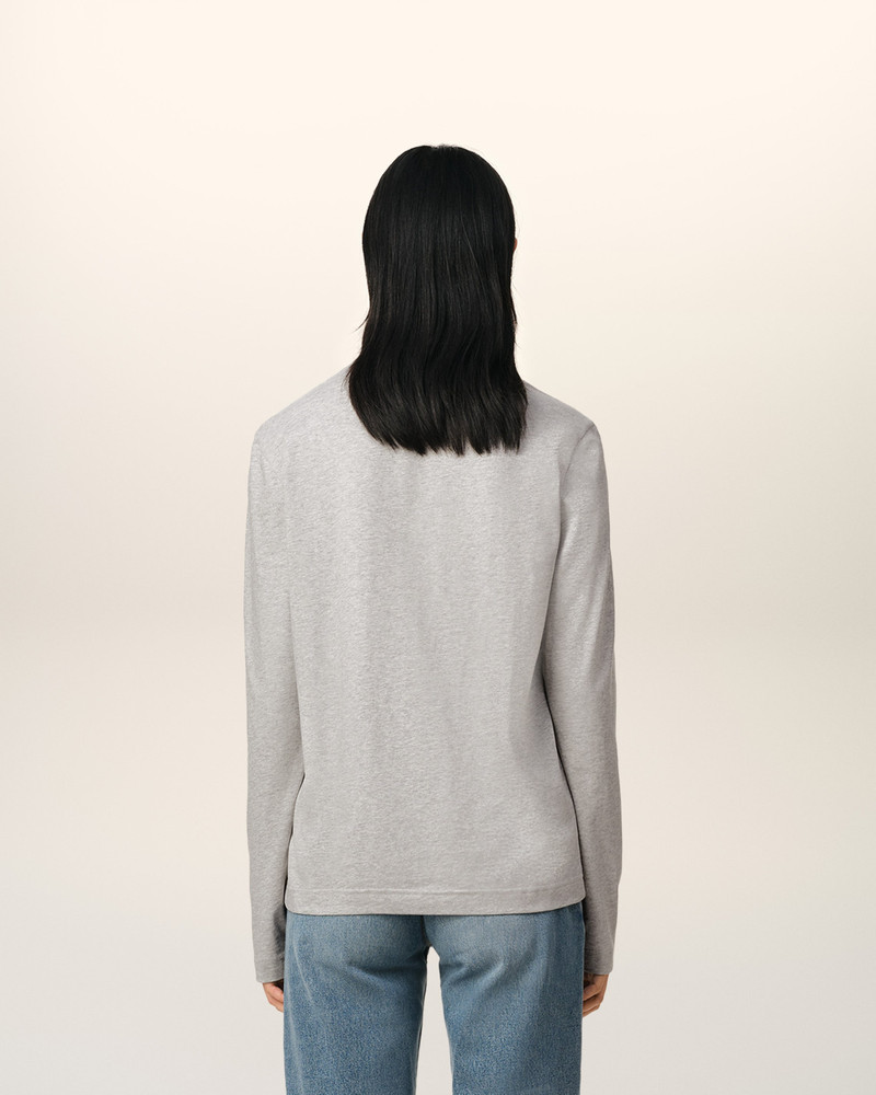 AMI Paris RED AMI DE COEUR LONG SLEEVES T-SHIRT outlook