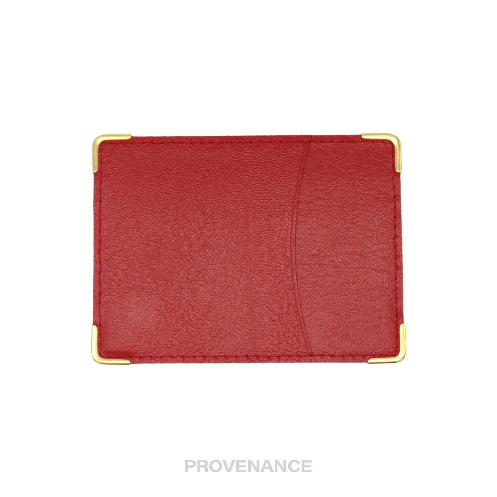 Rolex Card Holder Wallet - Red Calfskin Leather - 2