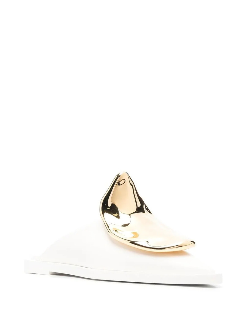 Jil Sander flat leather mules outlook
