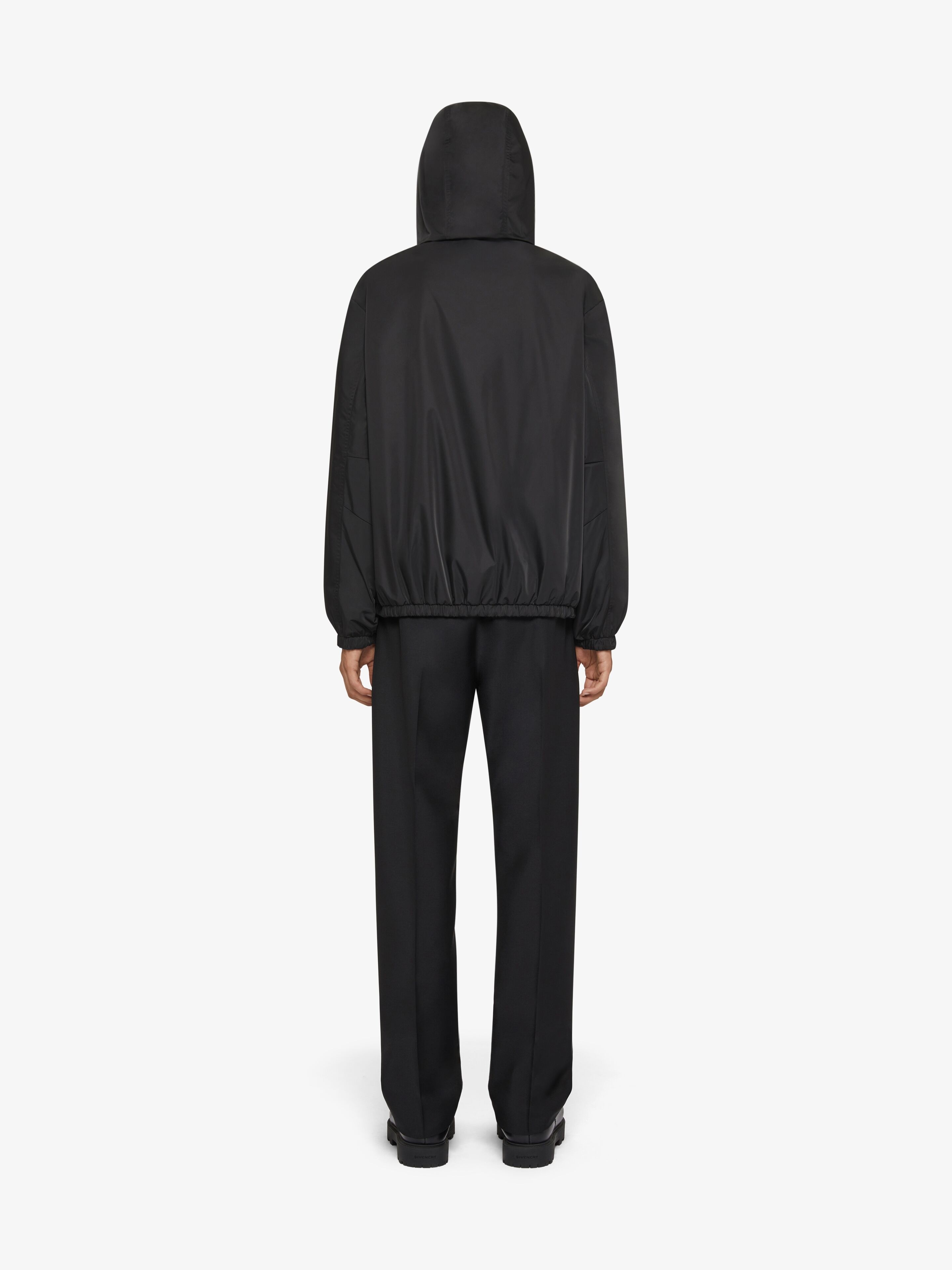 4G REVERSIBLE ZIPPED HOODIE IN WOOL - 4