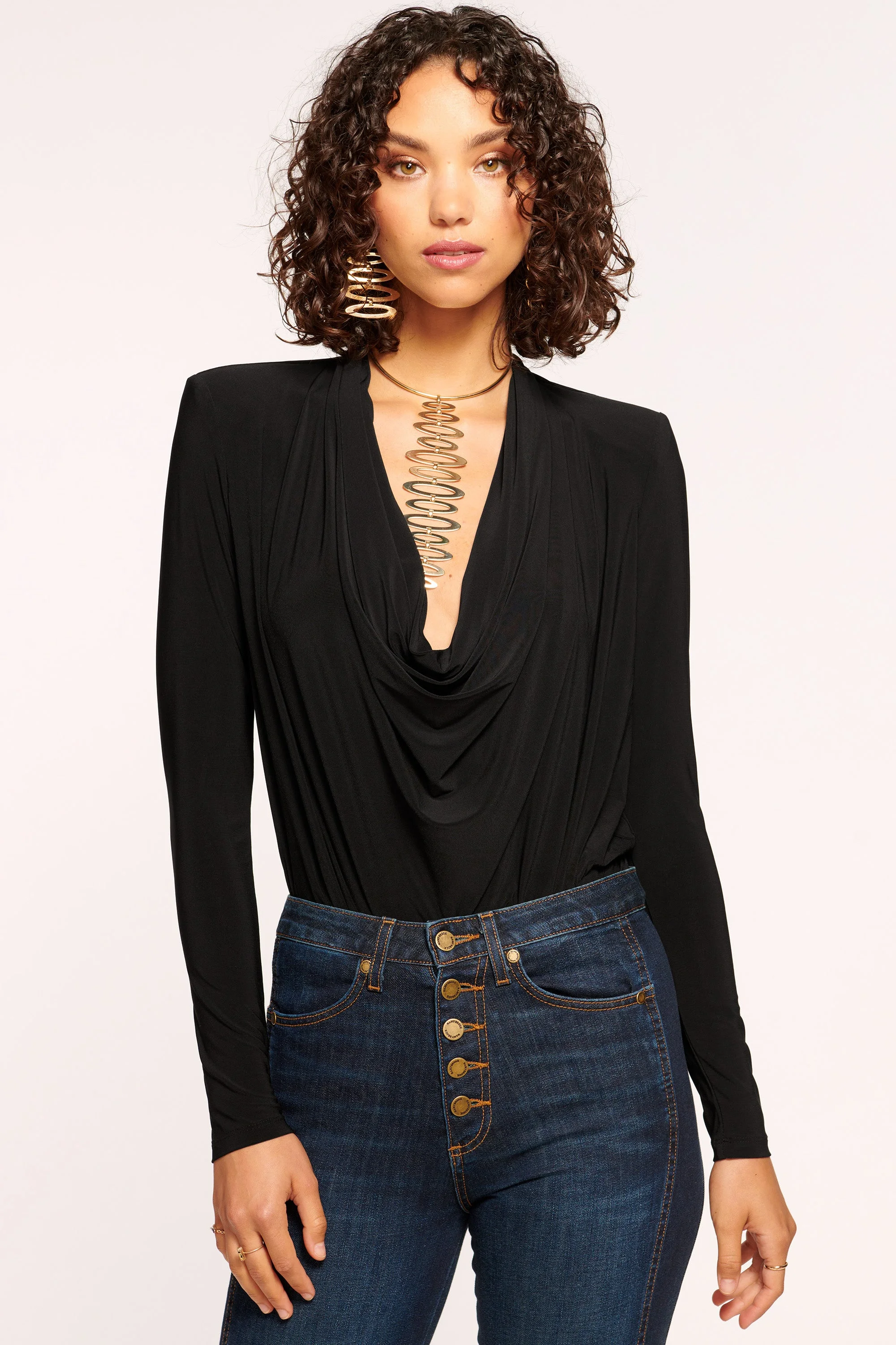 Eden Jersey Cowl Neck Top - 1