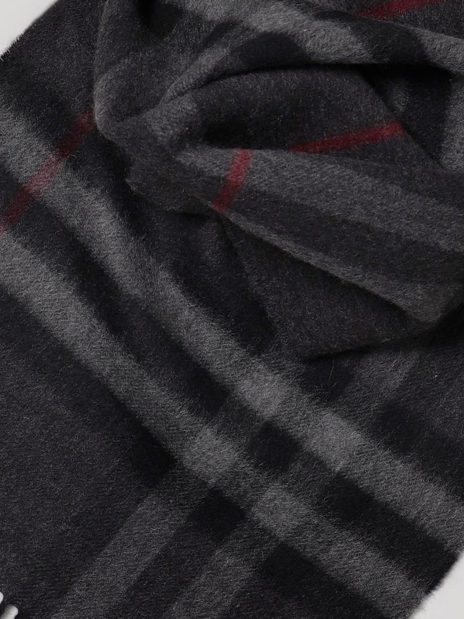Burberry Men Cachemere Scarf With Giant Check Motif - 2