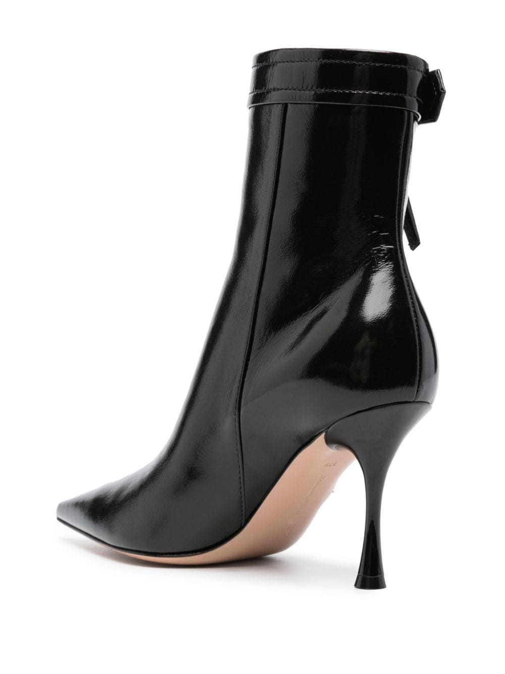 95mm leather ankle boots - 3