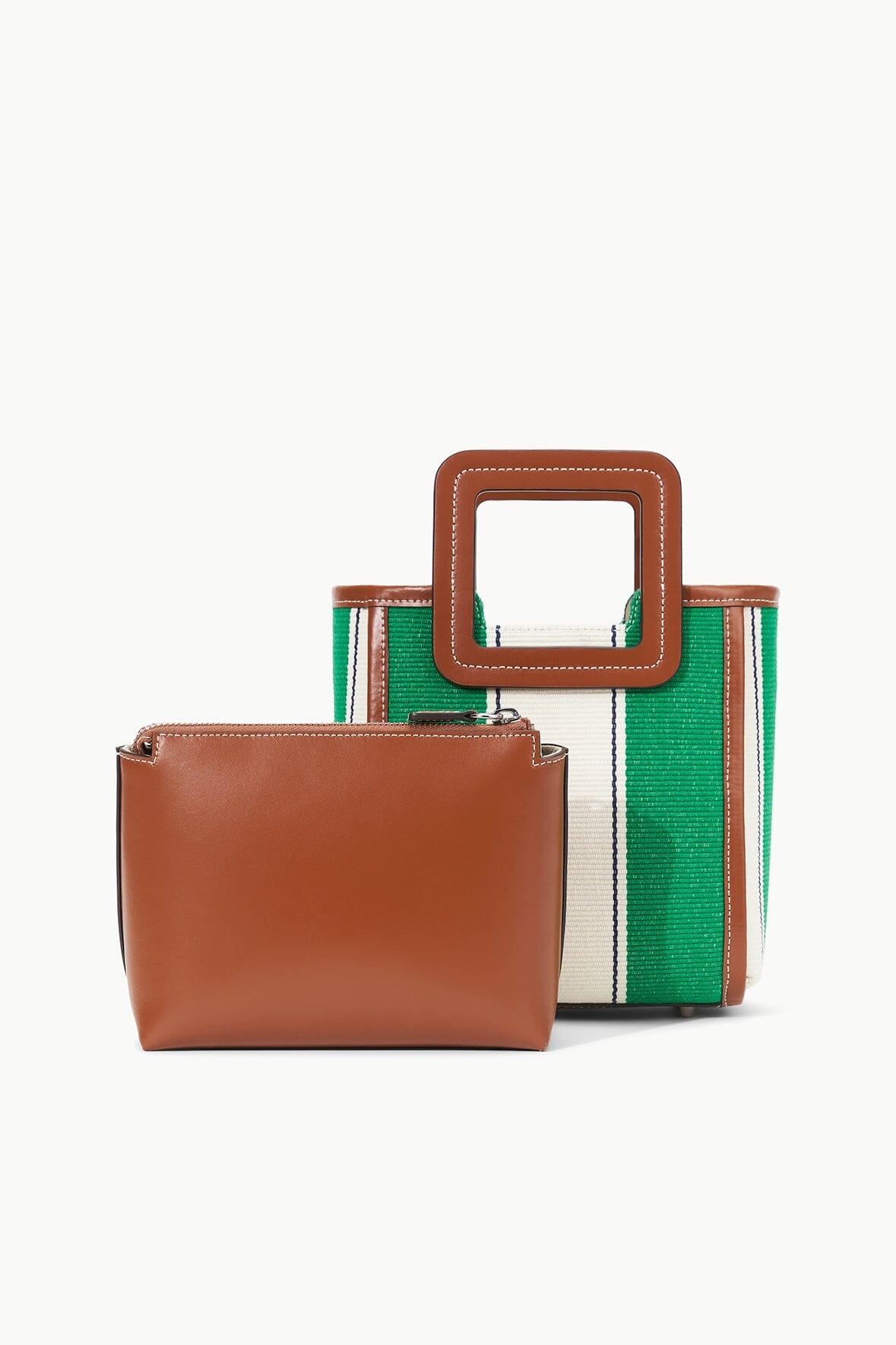STAUD MINI SHIRLEY BAG BUNGALOW STRIPE - 4