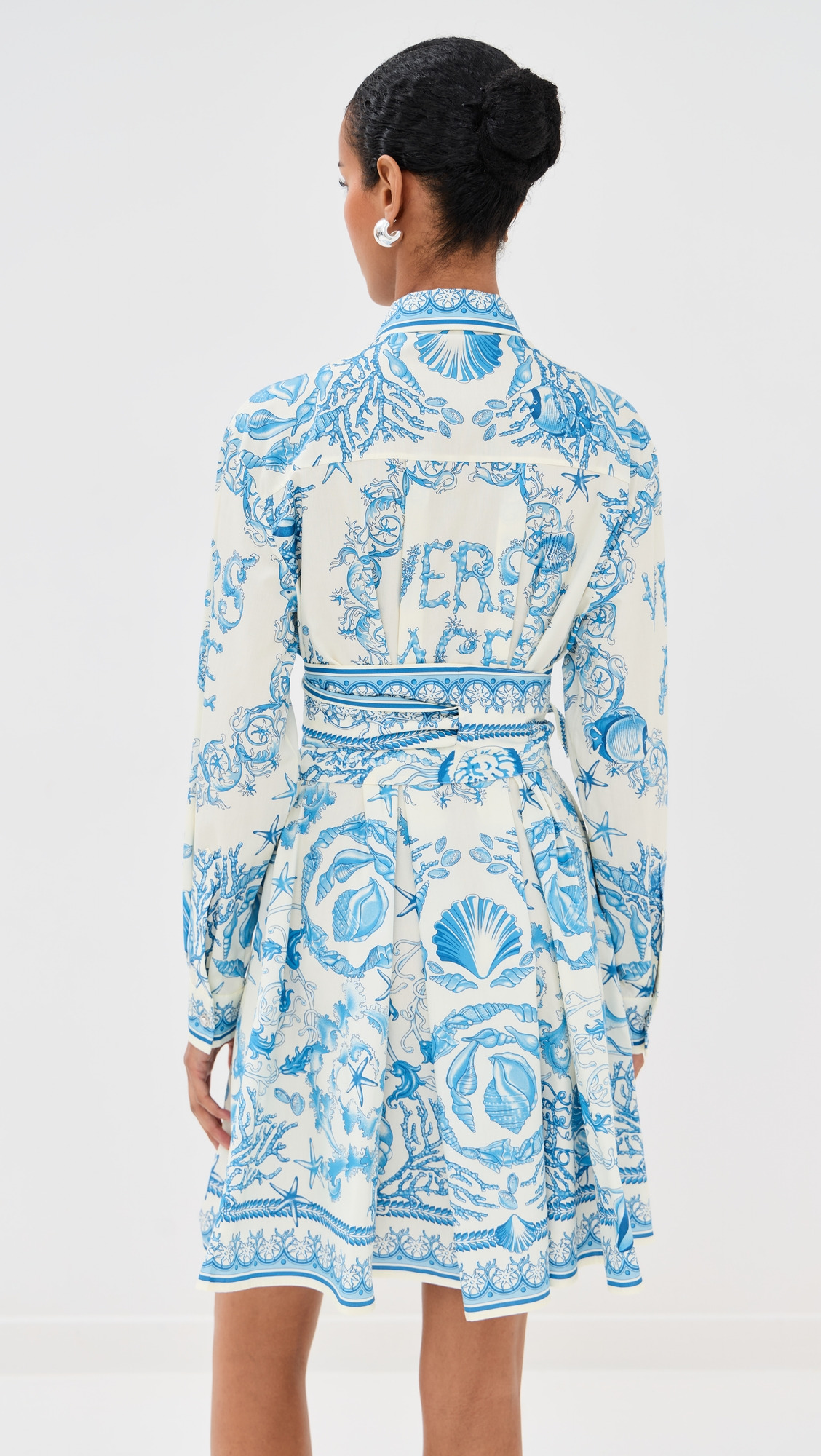 Underwater Barocco Cotton Poplin Dress - 2