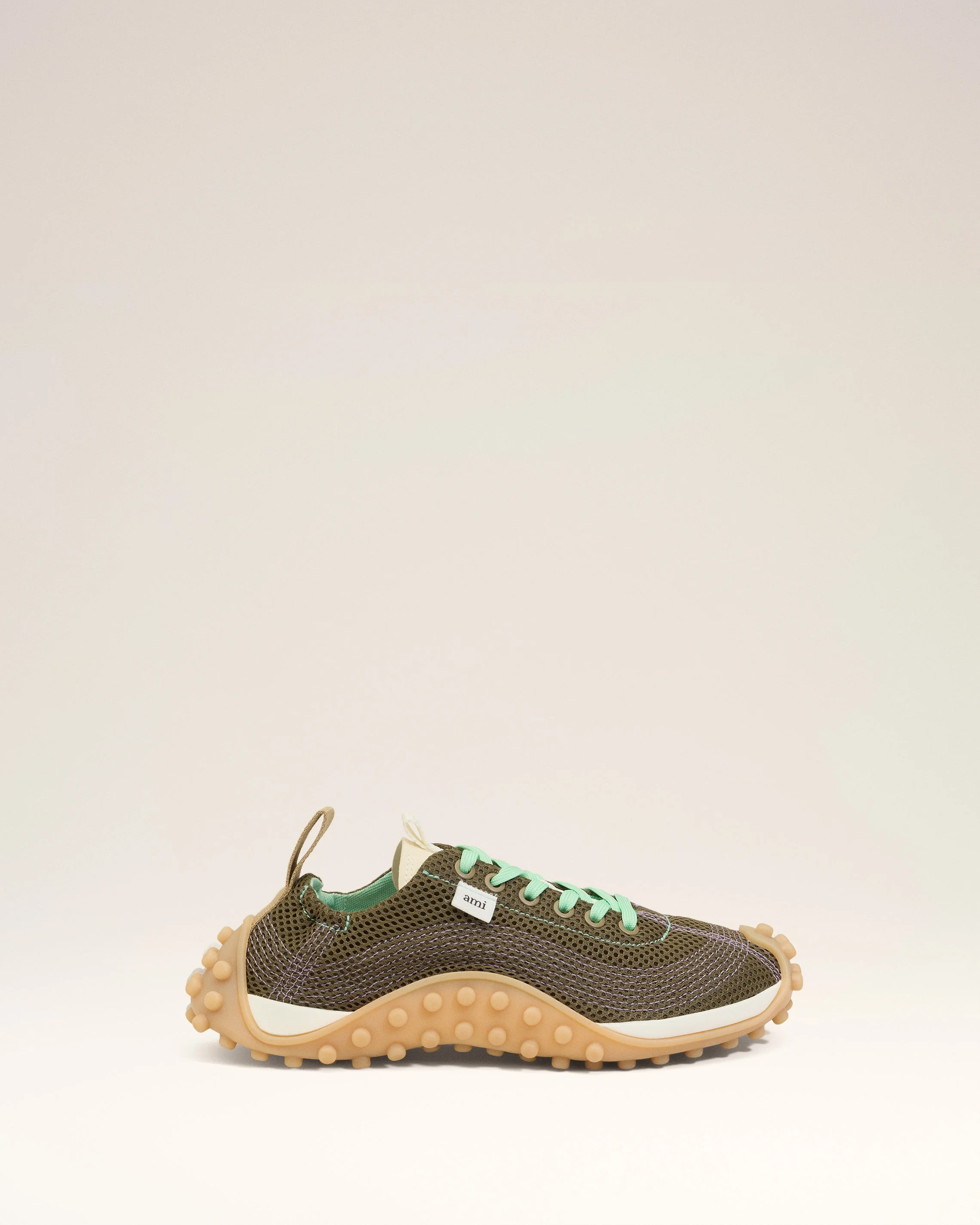 GREEN MESH LOW TOP MIRAGE SNEAKERS - 1