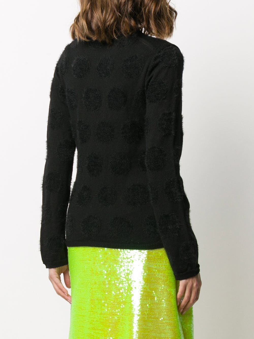 textured dot knit jumper - 4