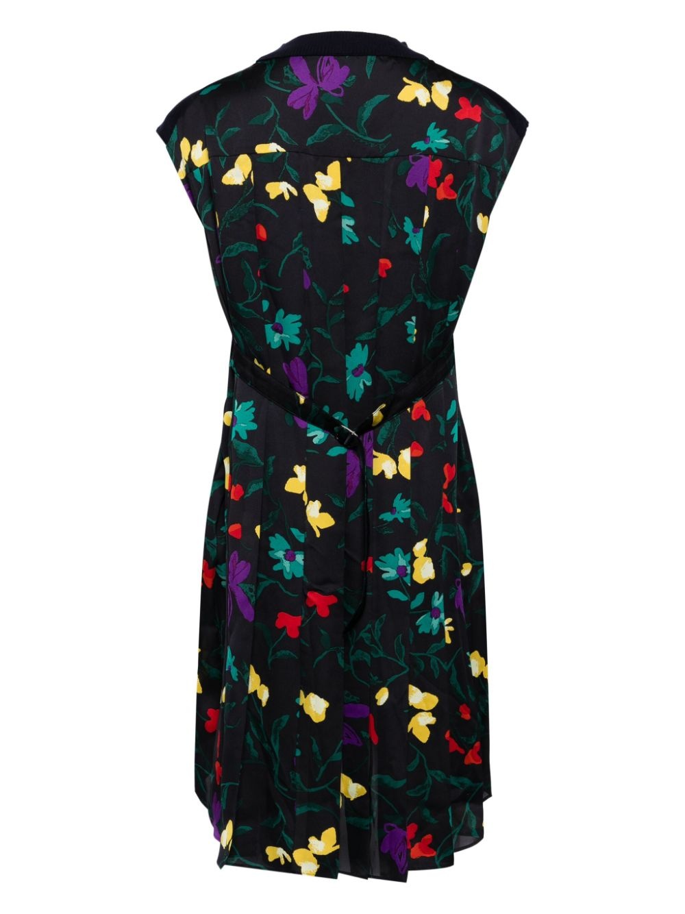 floral-print panelled dress - 2