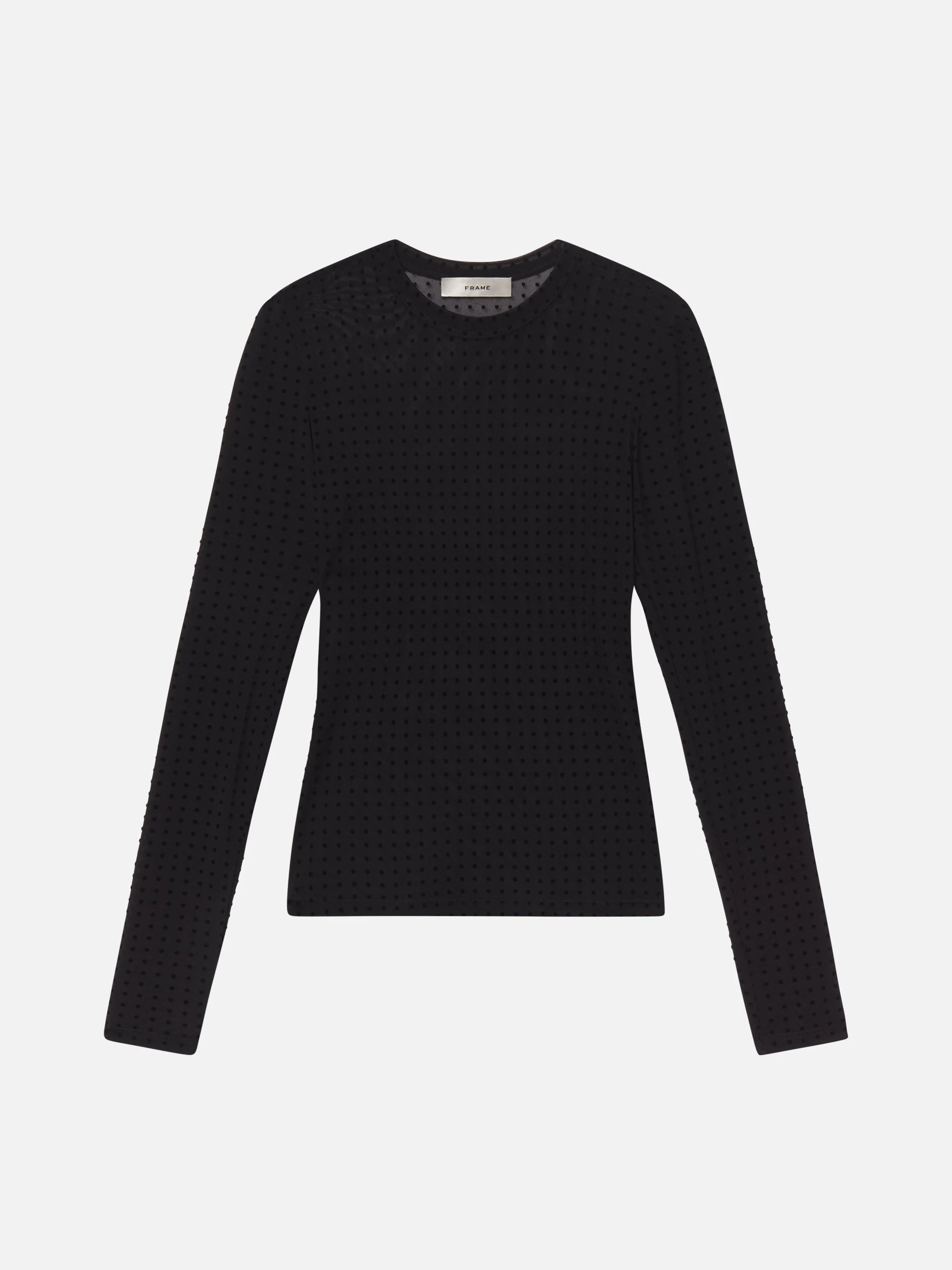 The Mesh Polka Dot Top - 1