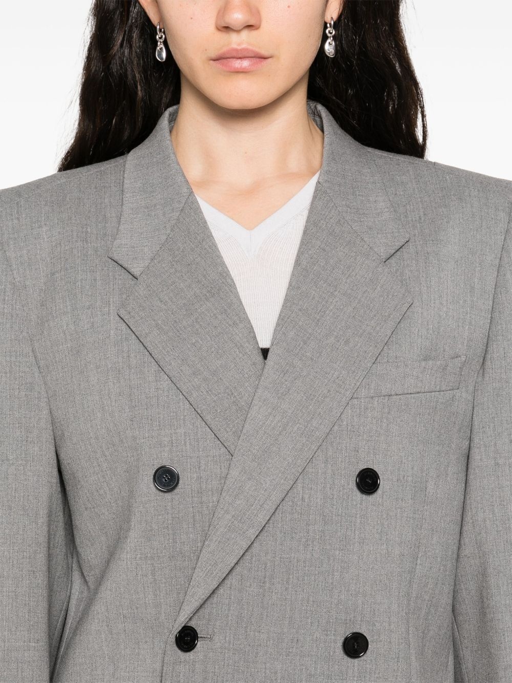 double-breasted tailored blazer - 5