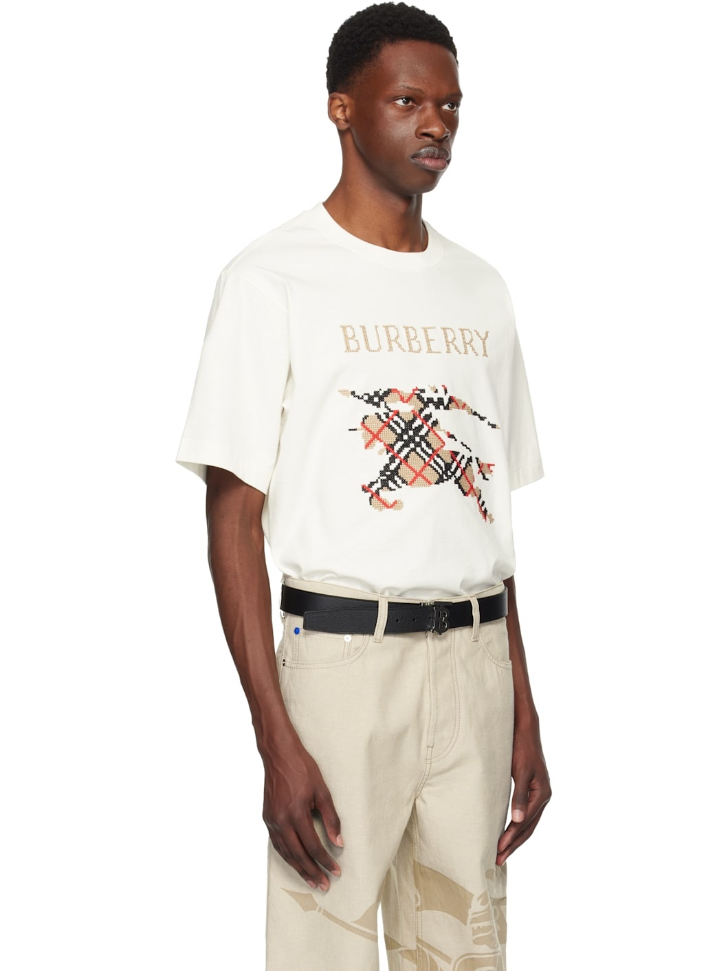 Off-White Cross Stitch EKD​ Cotton T-shirt - 2